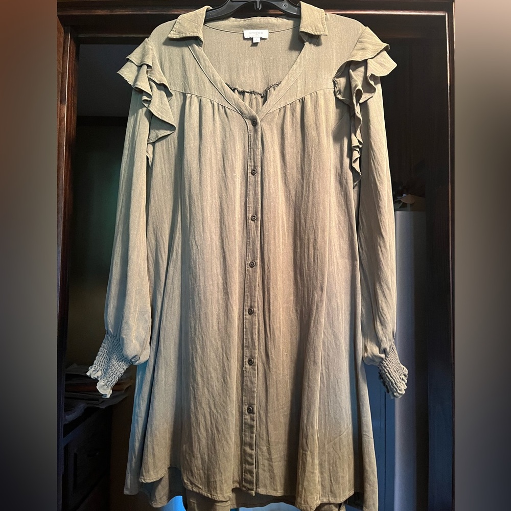 Olive Green Dress